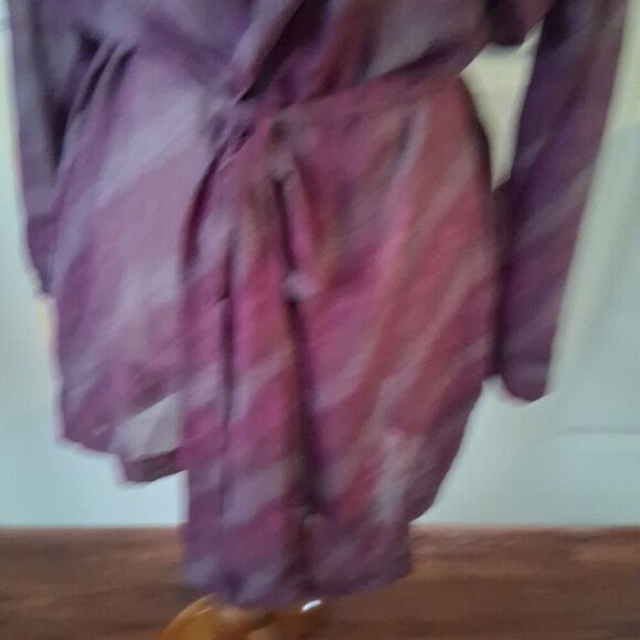 Victorias Secret Womens Semi Sheer Belted Robe Kimono Cover-Up One Size - Picture 6 of 13